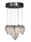 Steel & Crystal Egg Arabesque Lampadario Lightfall Ceiling Lamp with 7 Lamps from Vgnewtrend 1