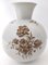Vintage Ivory Ceramic Vase with Brown Floral Details from Rosenthal, Italy 10
