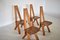 S45 Chlacc Dining Chairs by Pierre Chapo, 1970s, Set of 4, Image 5
