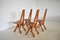 S45 Chlacc Dining Chairs by Pierre Chapo, 1970s, Set of 4 8