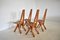 S45 Chlacc Dining Chairs by Pierre Chapo, 1970s, Set of 4, Image 8