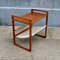Teak Side Table with Suede Magazine Rack by Henning Wind Hansen, 1960s, Image 6