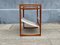 Teak Side Table with Suede Magazine Rack by Henning Wind Hansen, 1960s, Image 1