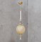 Mid-Century Italian Murano Blown Glass, White Green & Violet Lantern, 1970 6