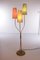Vintage Floor Lamp with 3 Sissal Shades, Germany, 1960s 1