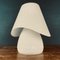 White Glass Mushroom Table Lamp, Italy, 1980s 2