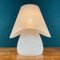 White Glass Mushroom Table Lamp, Italy, 1980s, Image 7