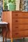 Danish Teak Chest of Drawers with Four Drawers 10