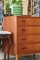 Danish Teak Chest of Drawers with Four Drawers, Image 10