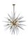 Lámparas Sputnik 24 de latón con cristal de Murano, Imagen 1