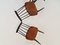 Vintage Fannett Dining Chairs by Ilmari Tapiovaara for Asko Finland, Set of 4, Image 6