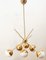 Lámpara colgante Sputnik vintage con seis luces, Imagen 3