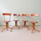 Vintage Portuguese Industrial Stools, 1950s, Set of 4 3