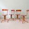 Vintage Portuguese Industrial Stools, 1950s, Set of 4 2