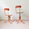 Vintage Portuguese Industrial Stools, 1950s, Set of 4, Image 10