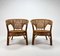 Mid-Century Rattan Easy Chairs, 1960s, Set of 2 2