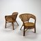 Mid-Century Rattan Easy Chairs, 1960s, Set of 2 10