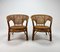 Mid-Century Rattan Easy Chairs, 1960s, Set of 2 3