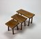 Modernist Oak Nesting Tables, 1960s, Set of 3 1
