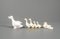 Patos familiares blancos de porcelana, años 70. Juego de 3, Imagen 6