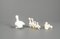 White Family Porcelain Ducks, 1970s, Set of 3 5