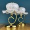 Lampes de Bureau Murano Rose, Italie, 1980s, Set de 2 2