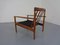 Danish Rosewood Model 56 Armchair by Grete Jalk for Poul Jeppesen, 1960s, Image 11
