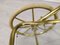 Vintage Golden Brass & Glass Trolley, Image 19