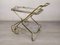 Vintage Golden Brass & Glass Trolley, Image 2