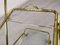 Vintage Golden Brass & Glass Trolley, Image 14