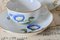 Handbemaltes Vintage Porzellan Teetasse & Untertasse Set von Meissen, 3er Set 7