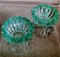 Art Deco Green Molded Glass Bowls by Pierre Davesn, Set of 2 6