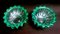 Art Deco Green Molded Glass Bowls by Pierre Davesn, Set of 2, Image 17