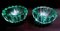 Art Deco Green Molded Glass Bowls by Pierre Davesn, Set of 2 16