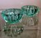 Art Deco Green Molded Glass Bowls by Pierre Davesn, Set of 2 5