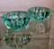 Grüne Art Deco Schalen aus geformtem Glas von Pierre Davesn, 2er Set 5