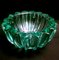 Art Deco Green Molded Glass Bowls by Pierre Davesn, Set of 2 18