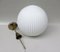 Large Brass Ceiling Lamp with Pleated Ball, 1950s, Image 10