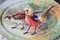 Fuente de servicio antigua ovalada de porcelana pintada a mano con pájaros cazadores de Limoges, Imagen 9
