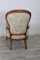 Antique Sold Walnut Armchair, 1850s 6