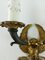 Empire Fire Gilded Candlestick Wall Light, 1900s 4