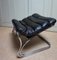 Cantilever Tubular Ottoman in Brown Leather, 1960s 1