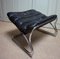 Cantilever Tubular Ottoman in Brown Leather, 1960s, Image 4