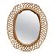 Rattan and Bamboo Wall Mirror by Franco Albini, Italy, 1960s, Image 1