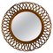 Rattan and Bamboo Wall Mirror by Franco Albini, Italy, 1960s 1