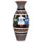 Art Deco Vase handbemalt in slowakischen Motiven, 1940er 1