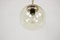 Mid-Century Clear Glass & Brass Pendant, 1970s, Image 4