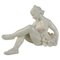 Estatua de bailarina vintage de porcelana blanca, años 1962, Imagen 1