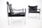 Chaise Safari en Cuir Noir et Chrome par Johanson Design, 1970s, Set de 2 11