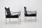 Black Leather & Chrome Safari Chair by Johanson Design, 1970s, Set of 2, Image 3
